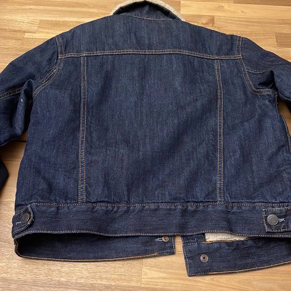 GAP sherpa lined denim jacket